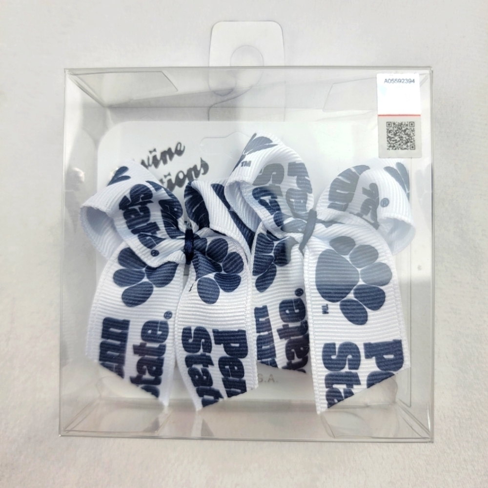 NWT Divine Creations Pen State PSU paw butterfly dog‎ bows